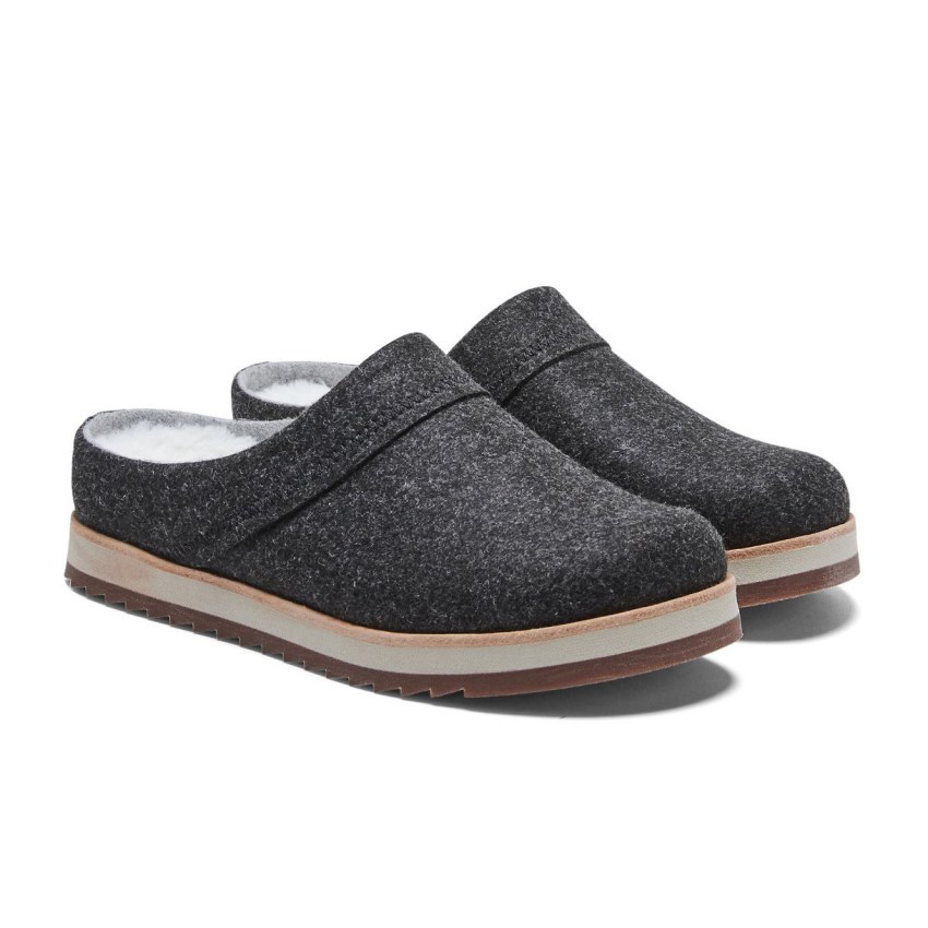 Sabots Merrell Juno Clog Wool Noir Femme | H.P.HKTJ